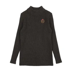 Analogie Crest Knit Mockneck - Gray