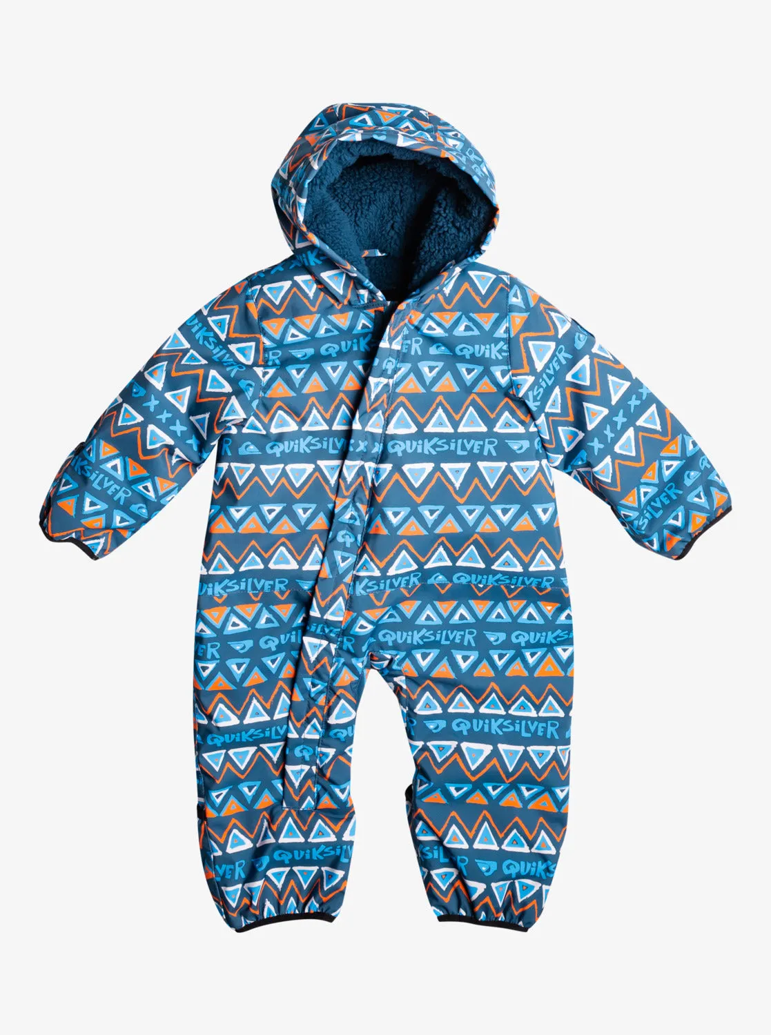 Baby Snow Suit - Snow Pyramid Majolica Blue