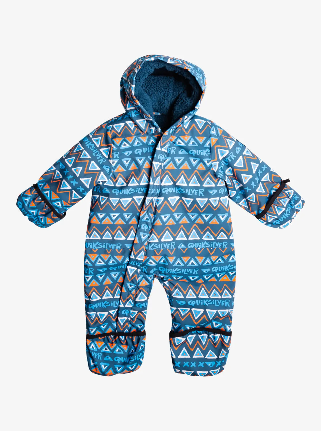 Baby Snow Suit - Snow Pyramid Majolica Blue