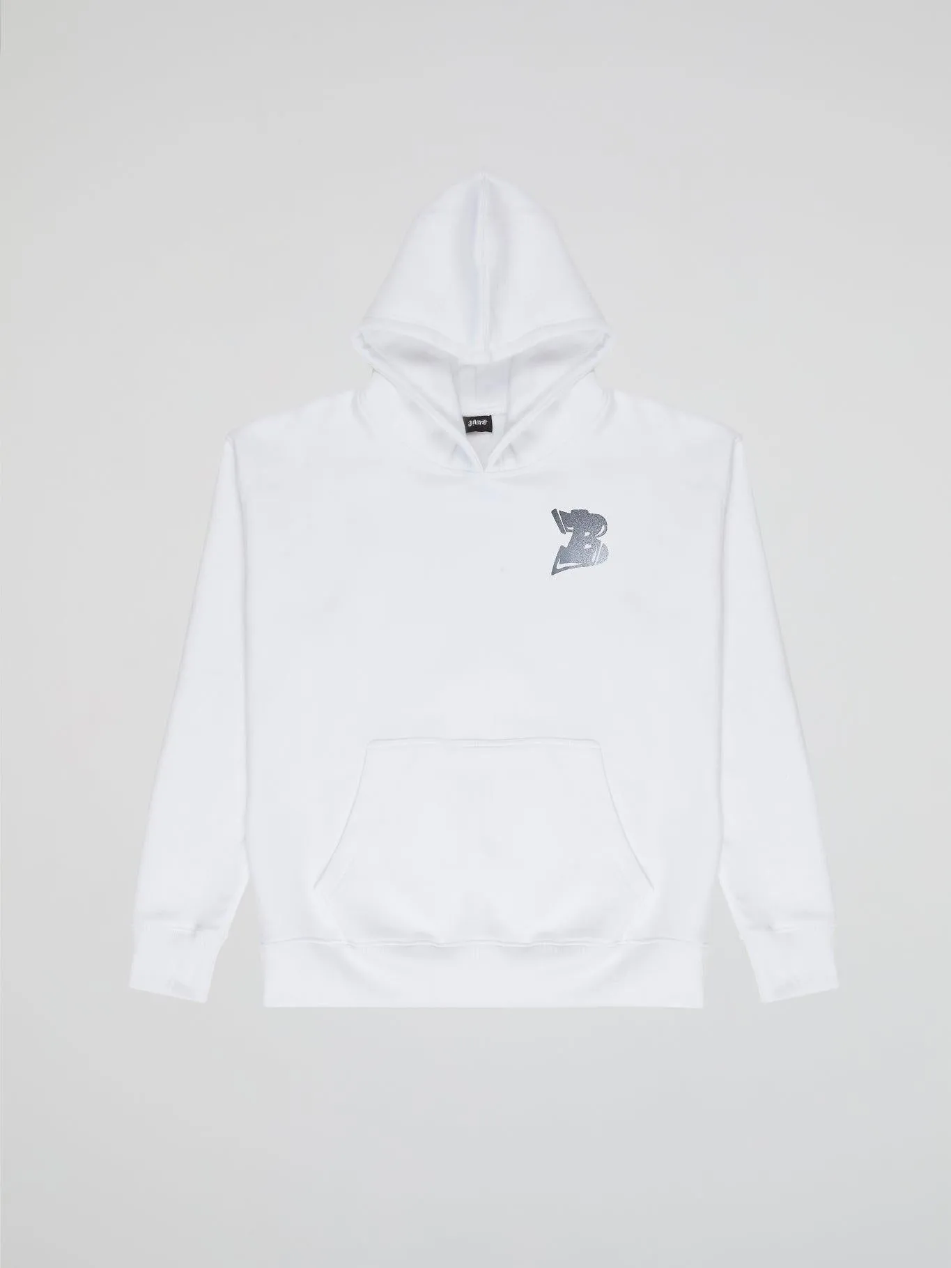 Bhype Society - Bhype Logo Essentials White Hoodie