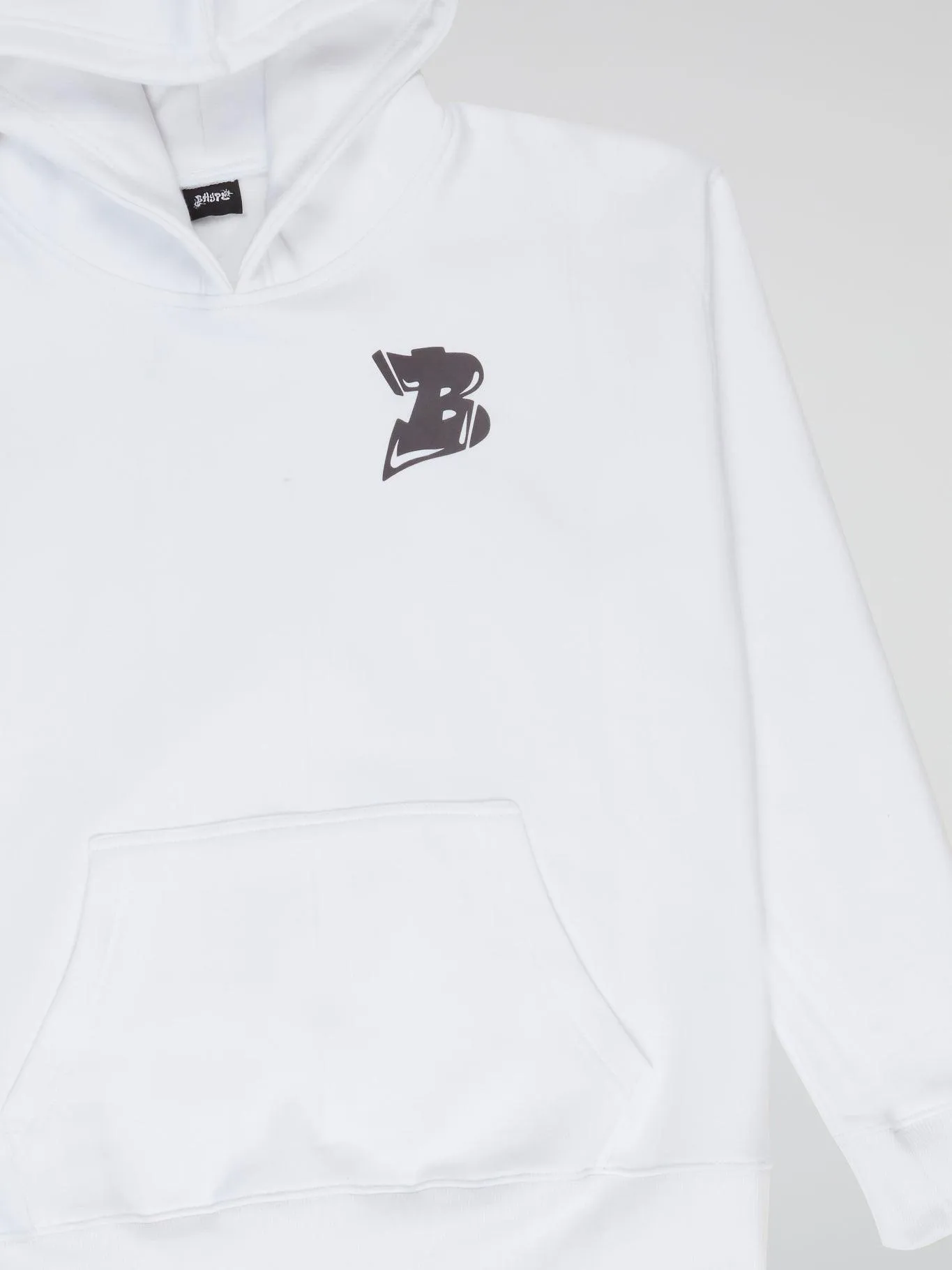 Bhype Society - Bhype Logo Essentials White Hoodie