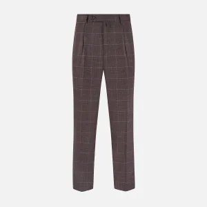 Brown Check Arthur Trousers