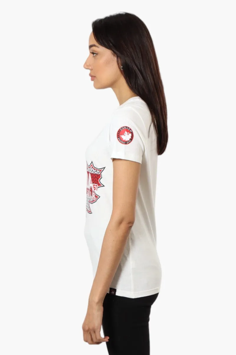 Canada Weather Gear Maple Leaf Print Tee - White