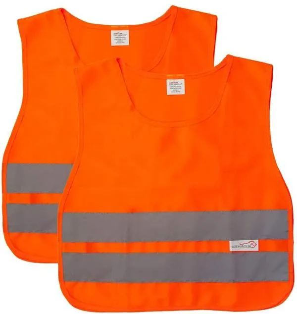 Child Reflective Safety Vest, Bright Colors for Child Safety, Orange