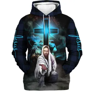 Christian Jesus Lion Cross 3d Hoodies Jesus Hoodie Men & Women Christian Hoodie 3D Printed Hoodie