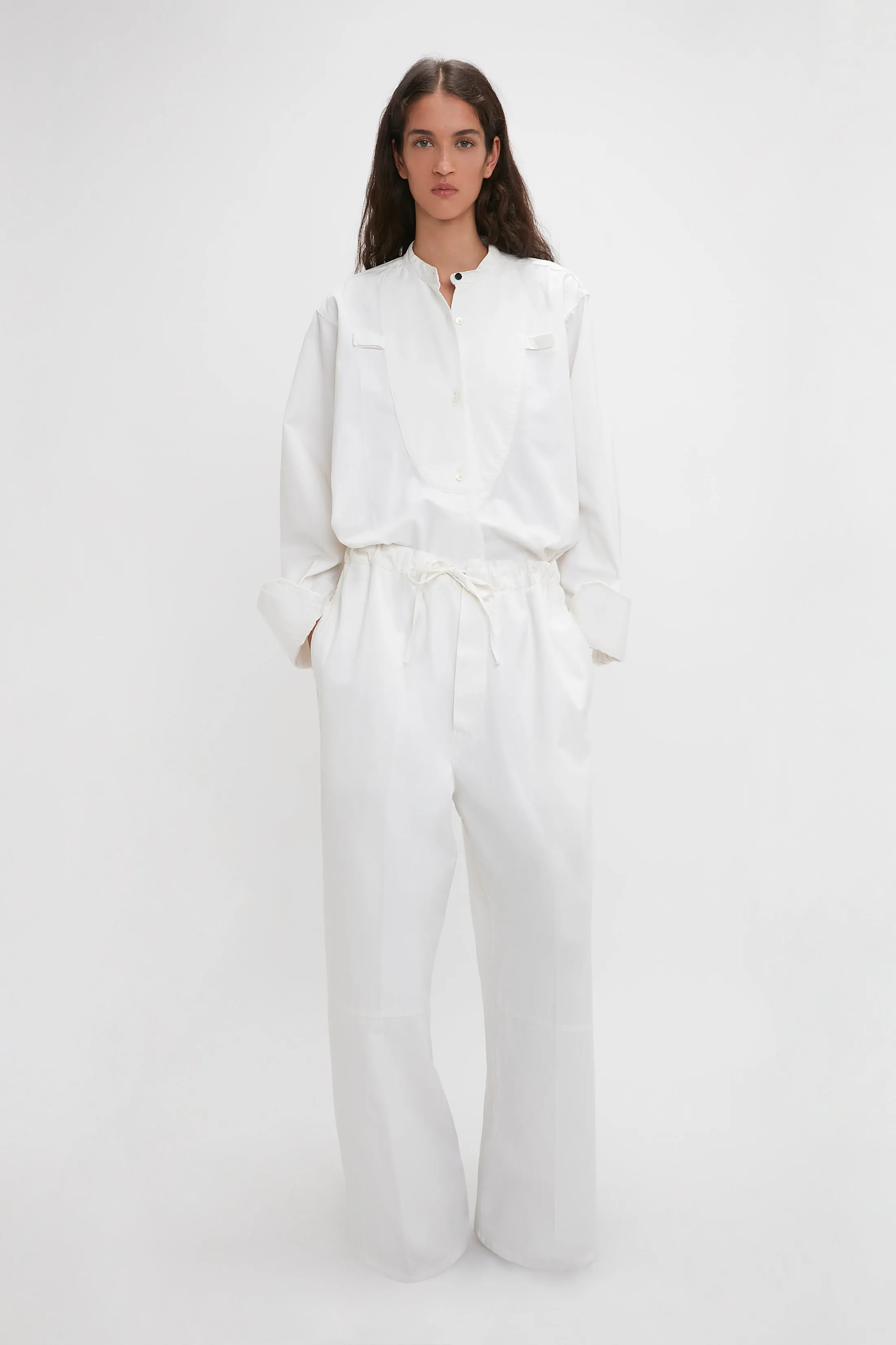 Drawstring Pyjama Trouser In Washed White