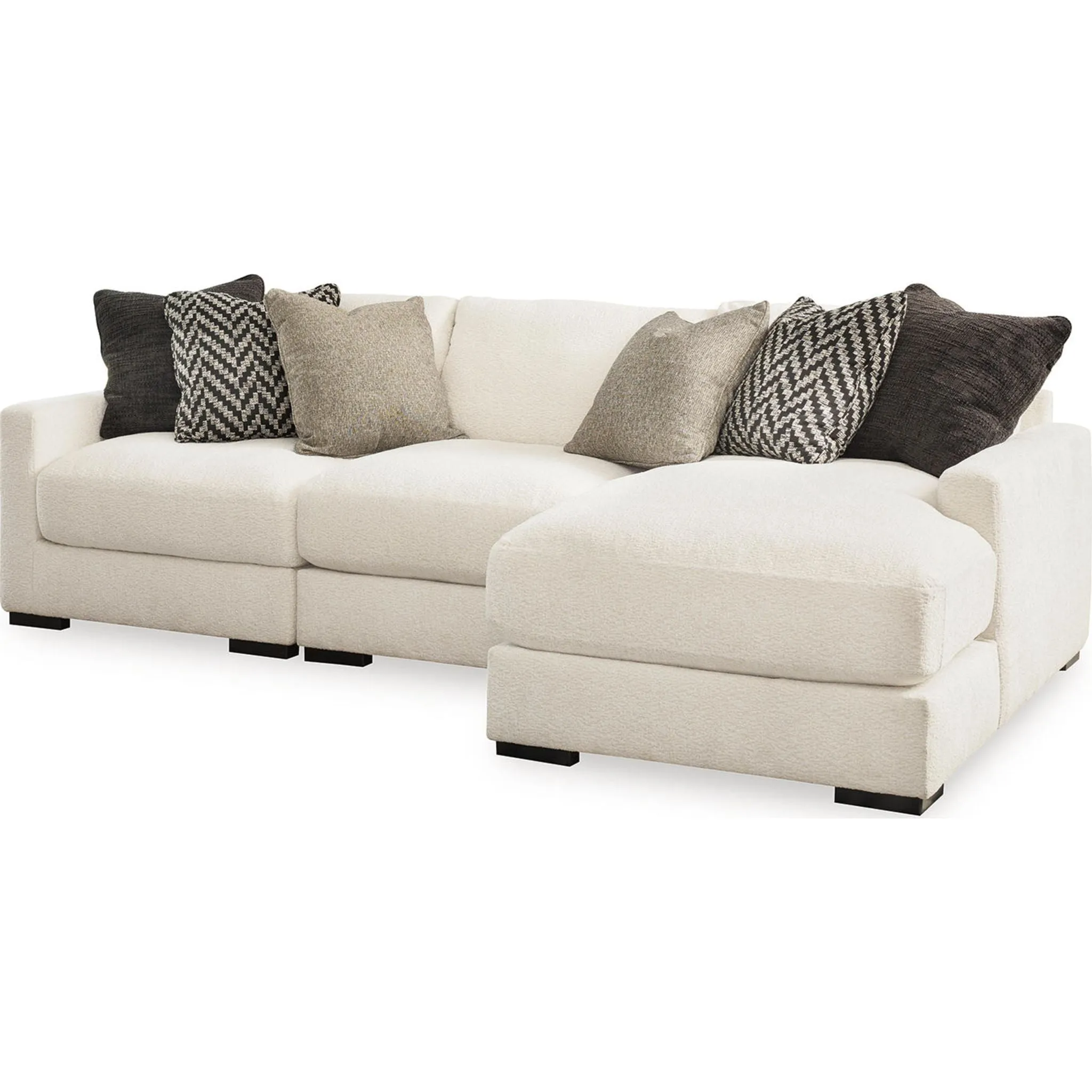 Elissa Court-Exclusive 3 Piece Modular Sectional with Chaise