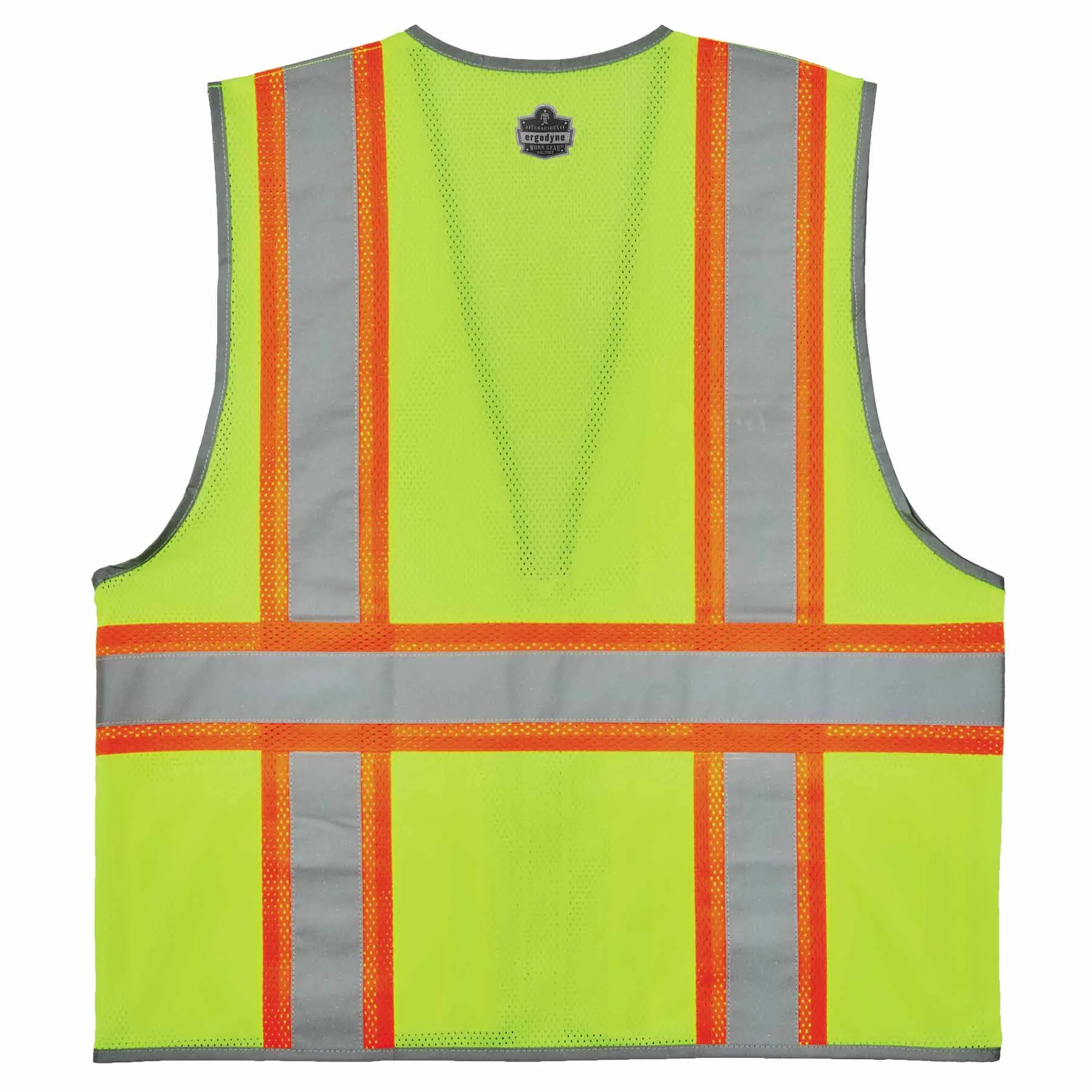 Ergodyne 24565 8246Z-S XL Lime Class 2 Two-Tone Mesh Vest - Single Size