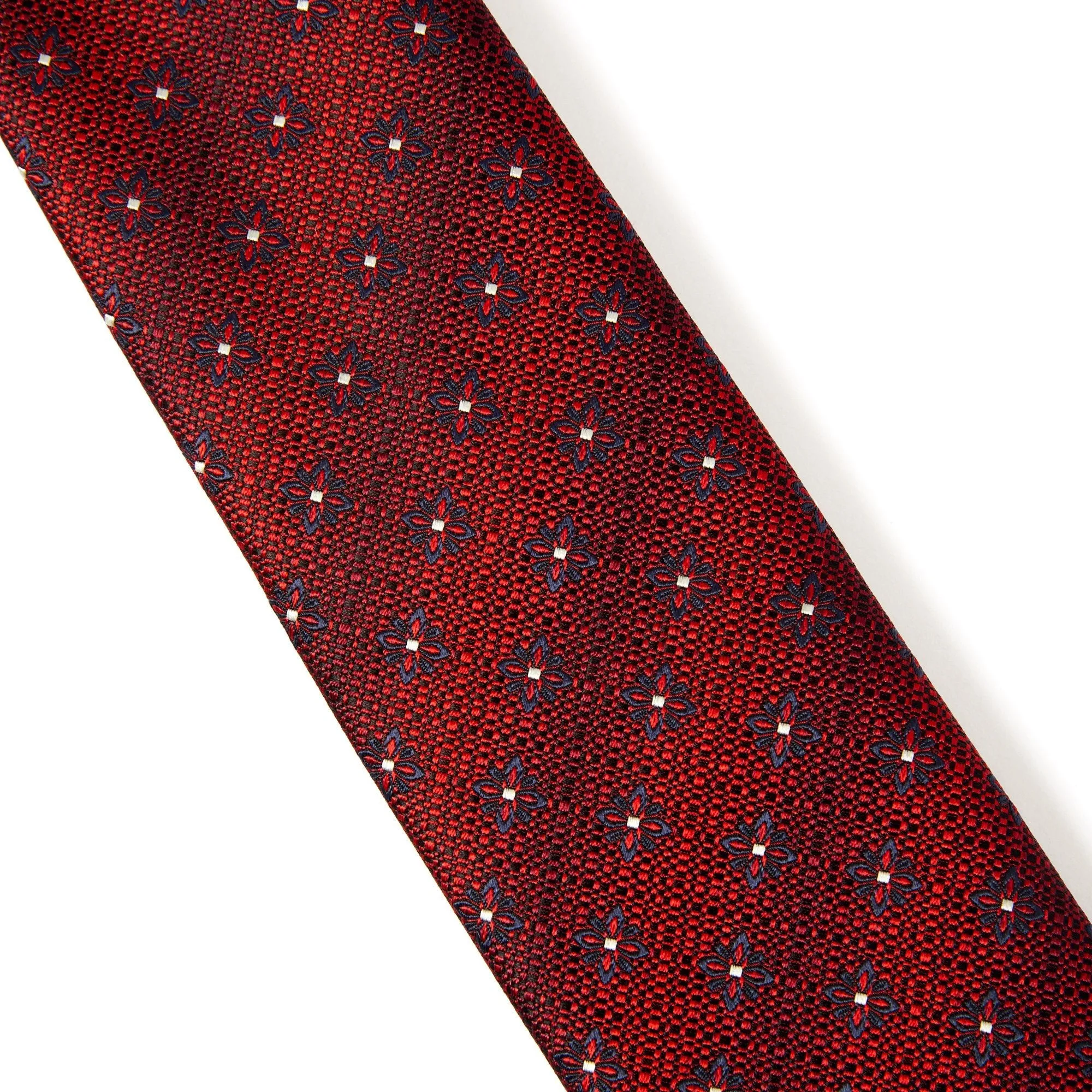 ERMENEGILDO ZEGNA Printed Degrade Tie DARK RED