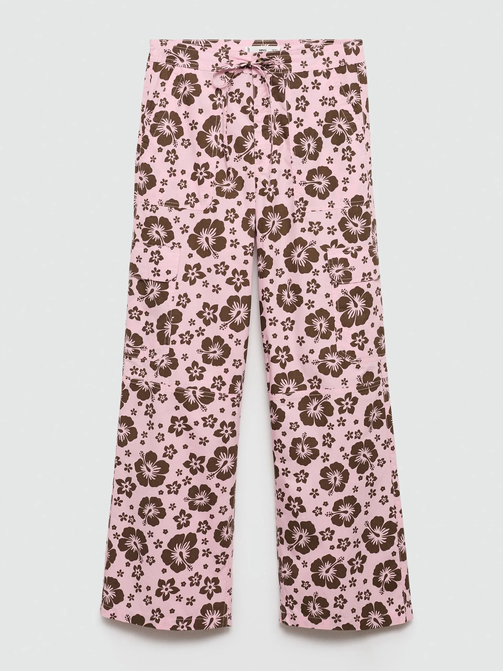 Flower print trousers