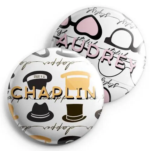 Genius Series Pins - Audrey/Chaplin