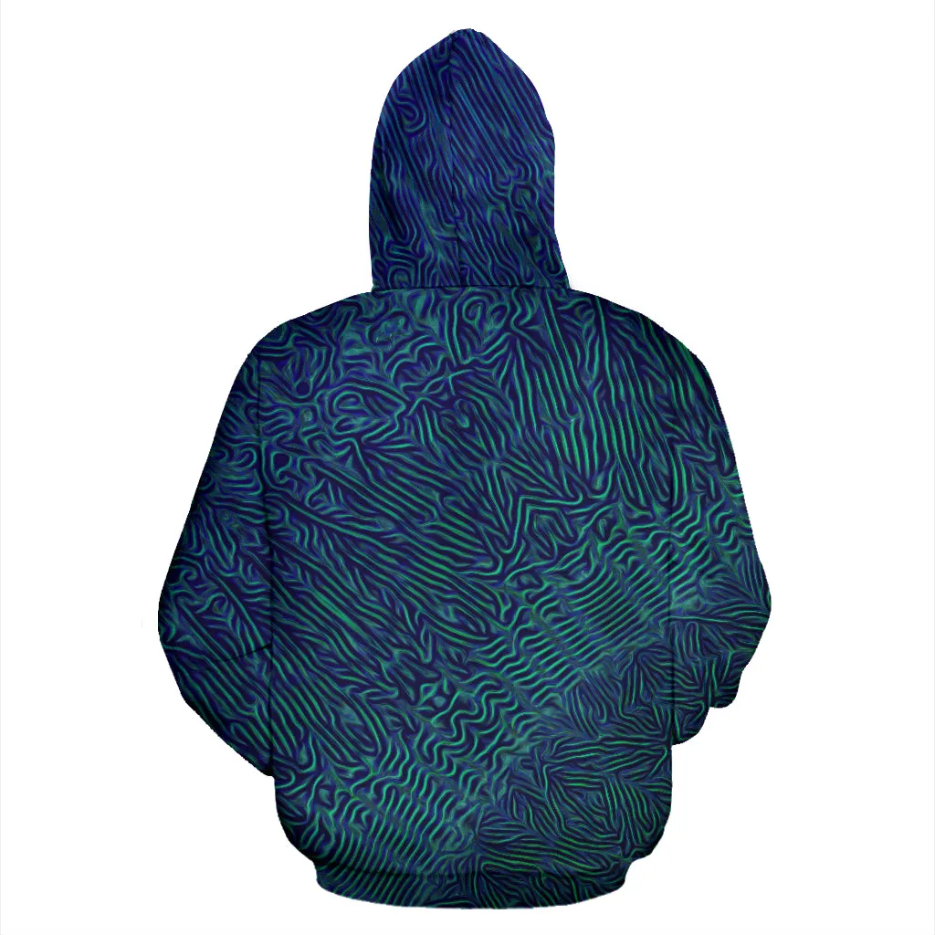 Geometric Gold Green | Hoodie | Mil Et Une