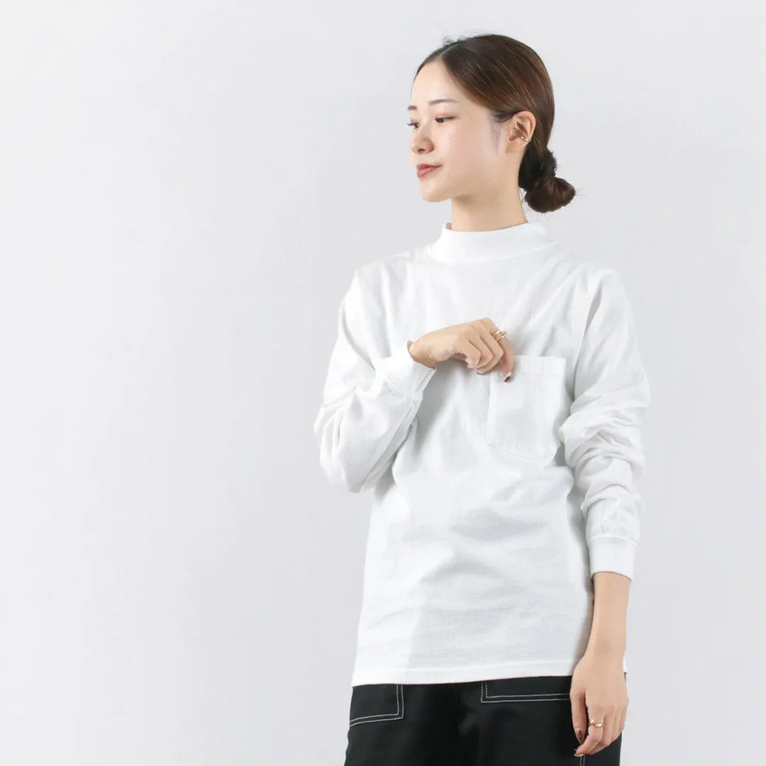 GOODWEAR / Long Sleeve Mock Neck Pocket T-Shirt