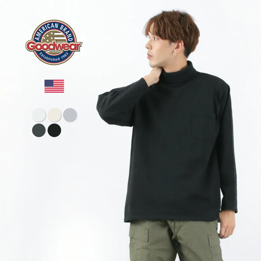 GOODWEAR / Long Sleeve Turtle Neck Pocket Tee