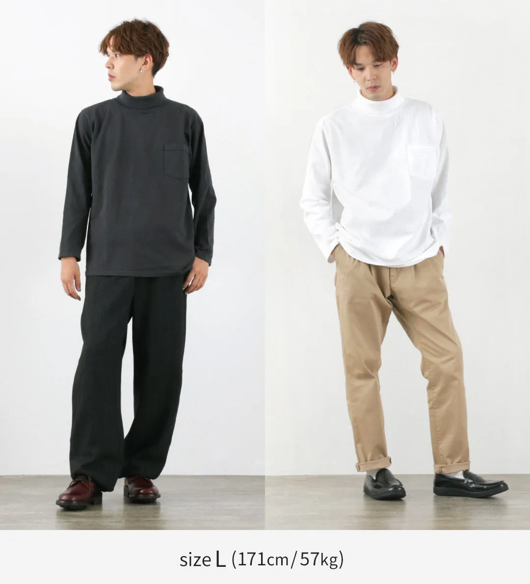 GOODWEAR / Long Sleeve Turtle Neck Pocket Tee