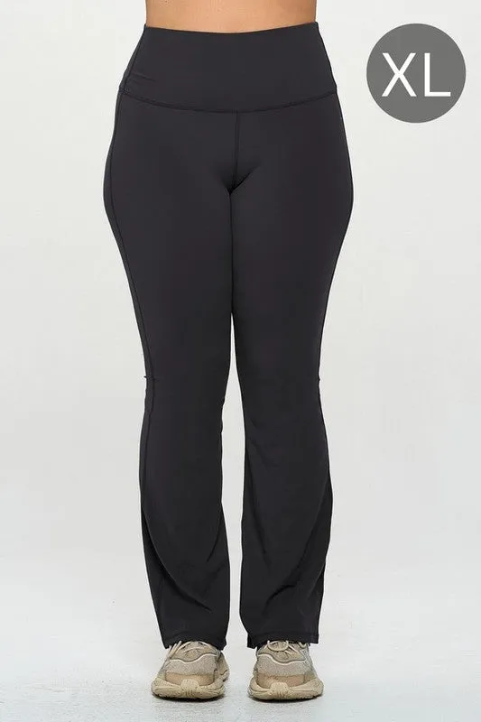 High Waisted Buttery Soft Yoga Flare - Black