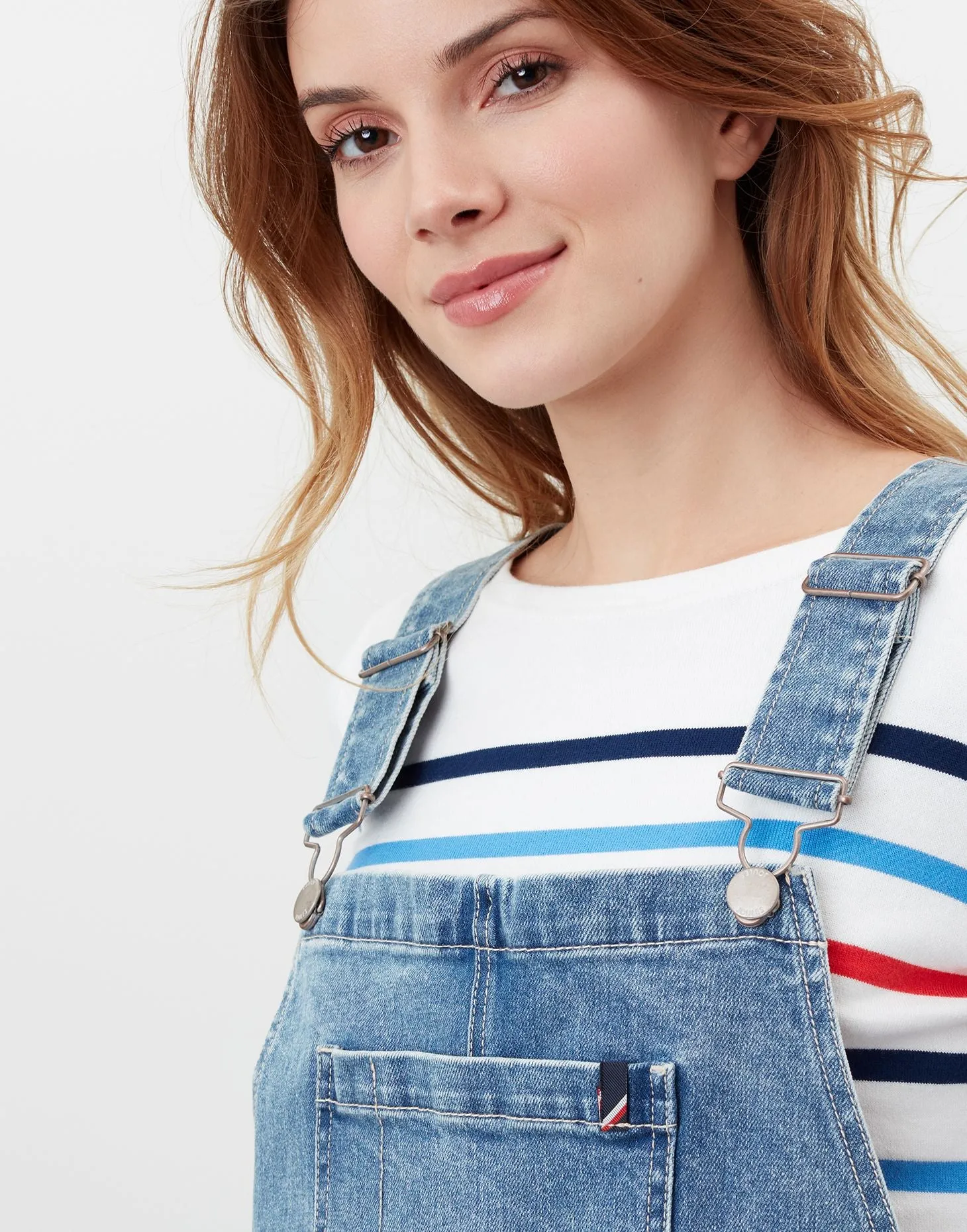 Joules Garland Short Denim Dungarees