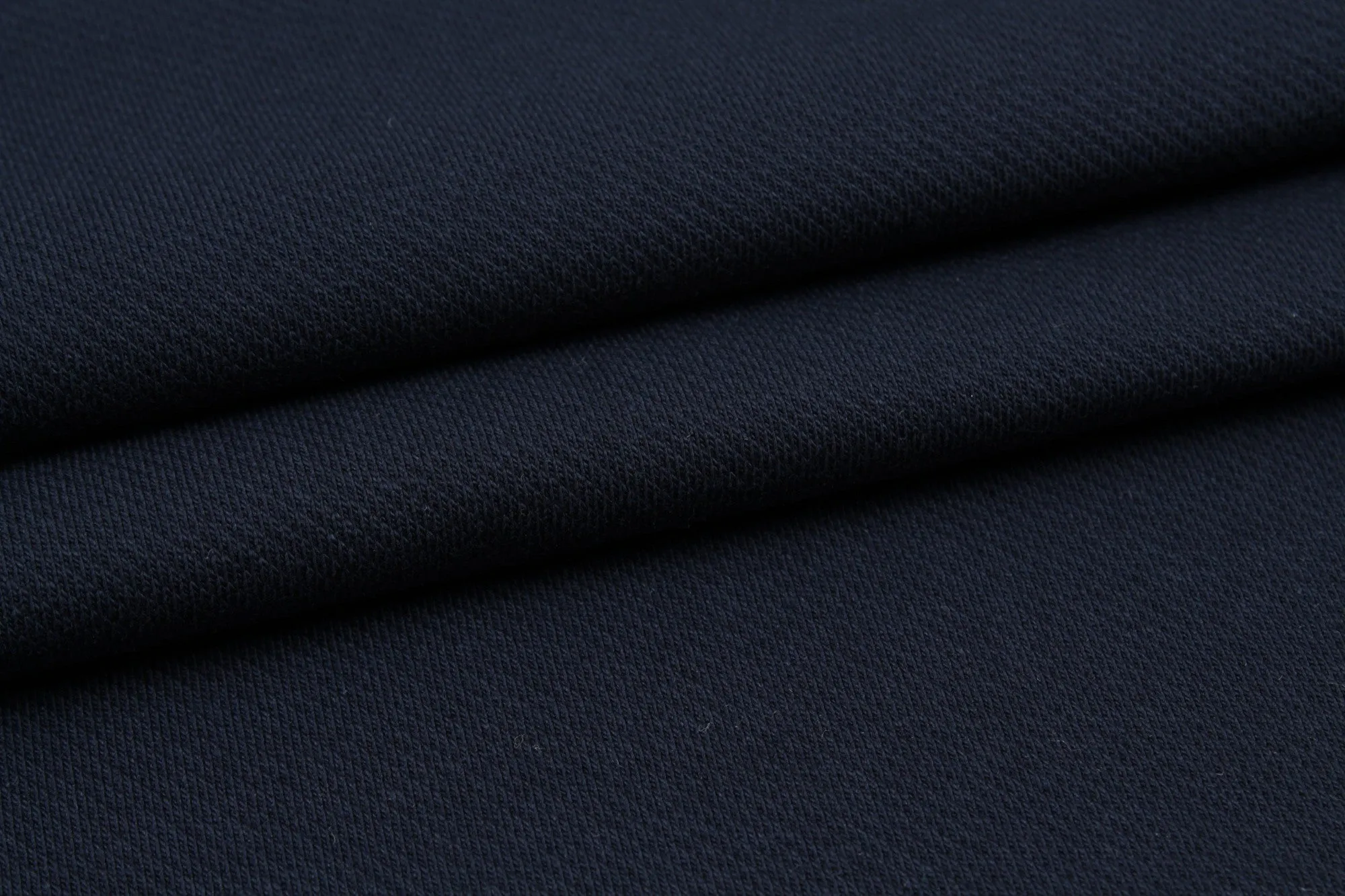 Knitted Cotton Twill - Navy