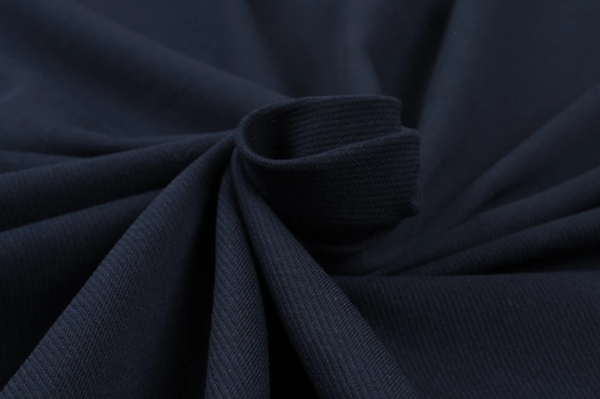 Knitted Cotton Twill - Navy