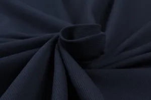 Knitted Cotton Twill - Navy