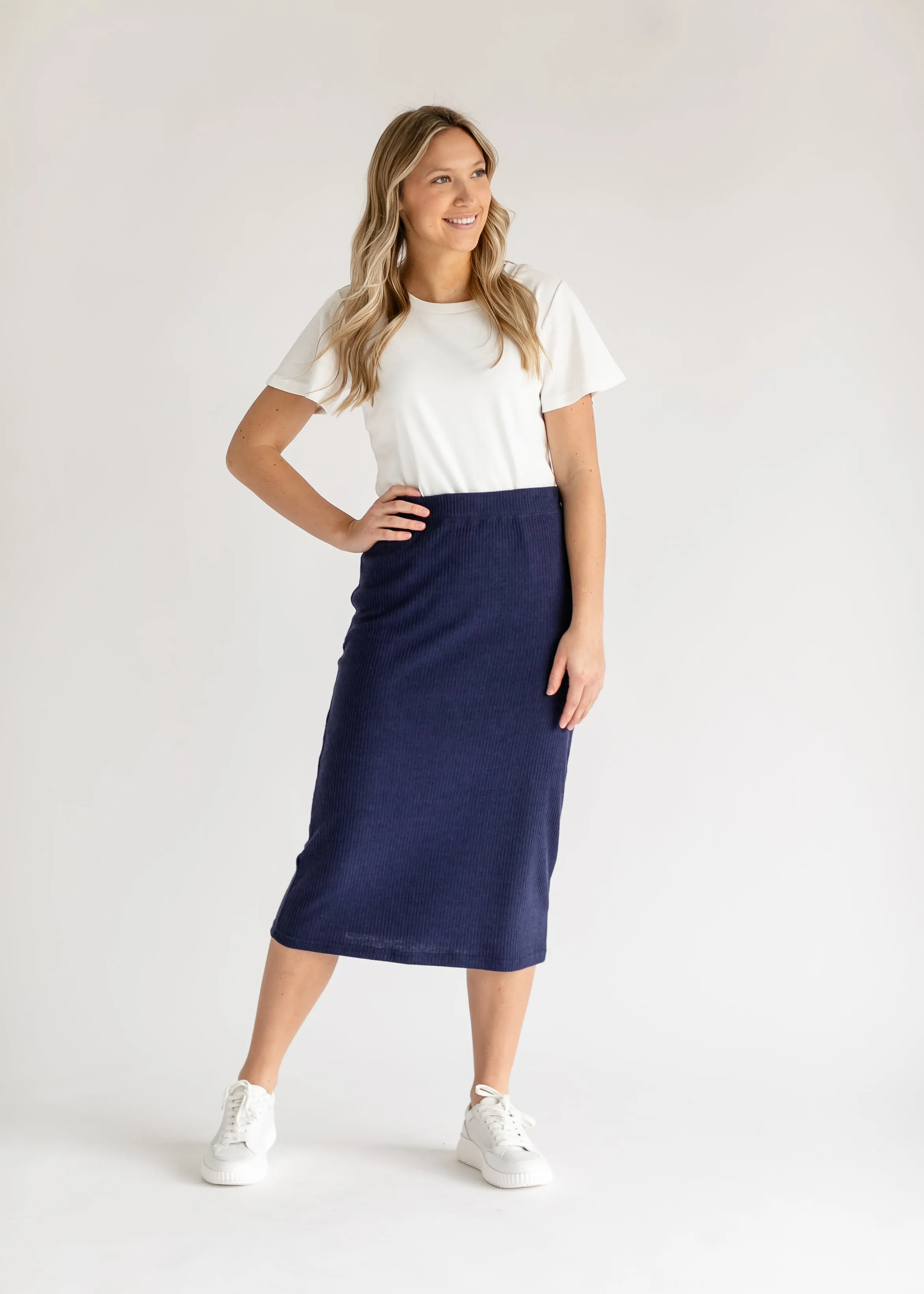 Lennon Ribbed Knit Skirt - FINAL SALE