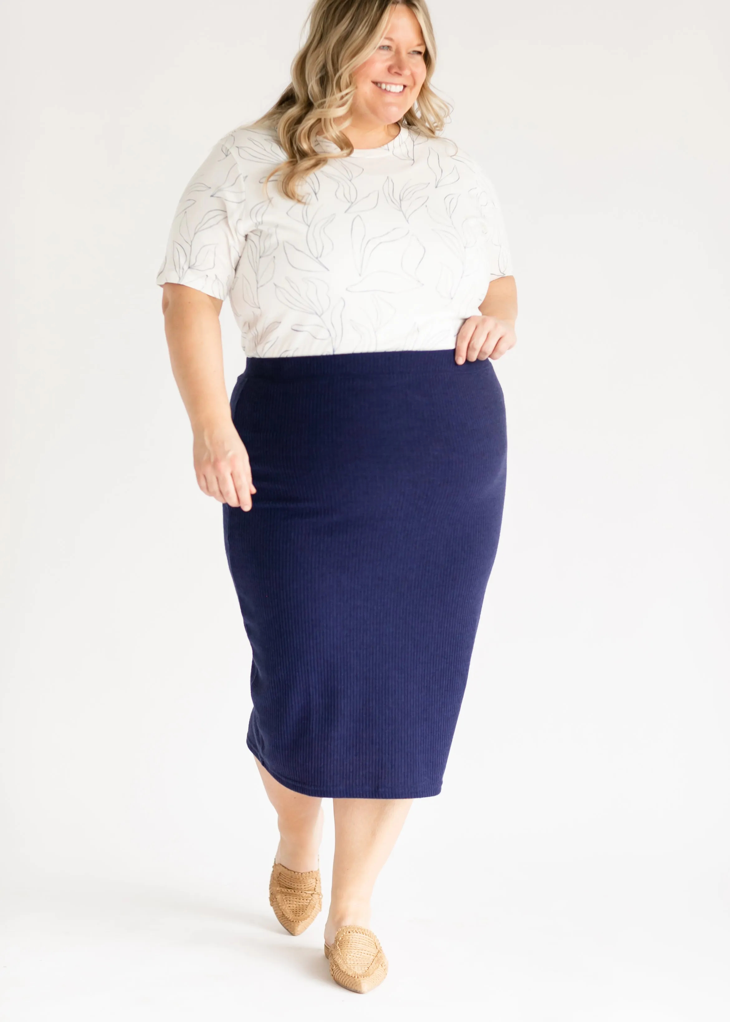 Lennon Ribbed Knit Skirt - FINAL SALE