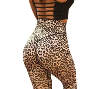 Leopard Bae High Waist Push Up Leggings