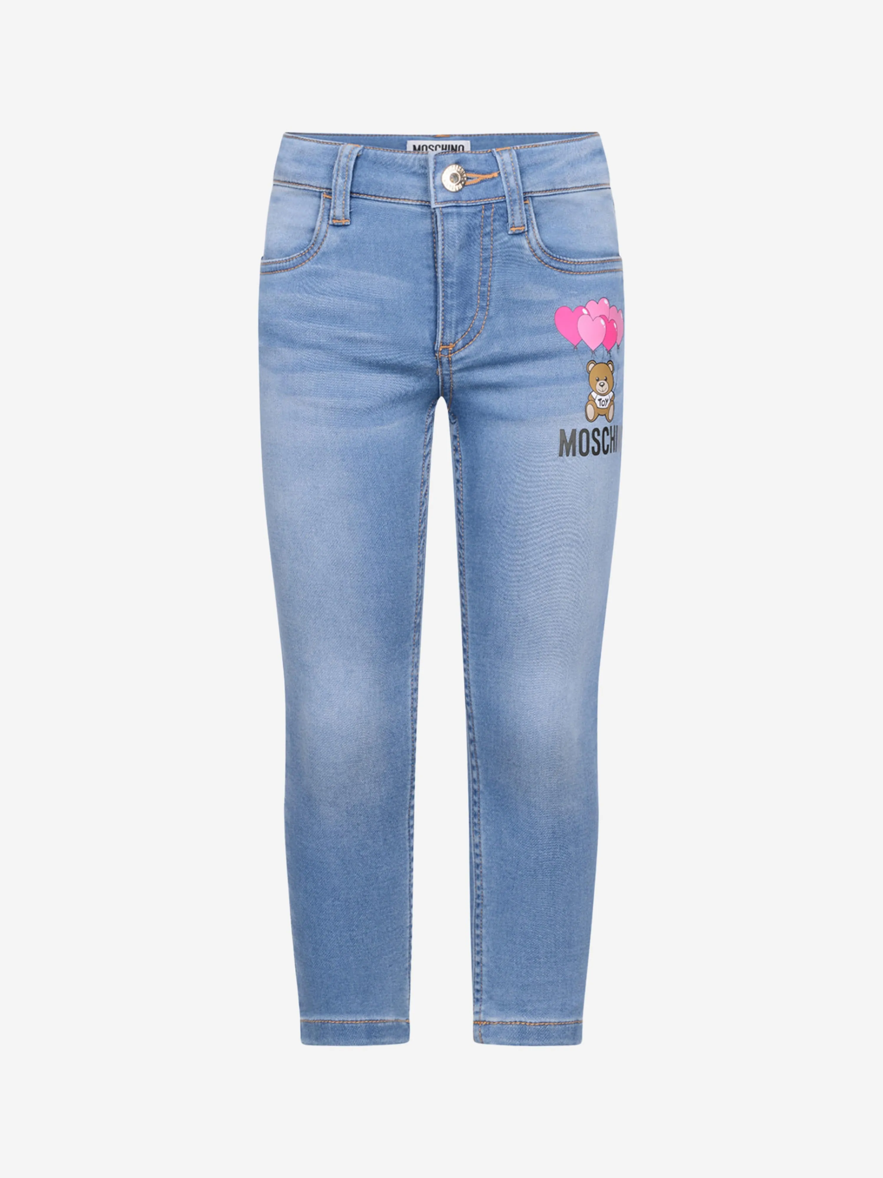 Moschino Girls Jeans - Denim Teddy Jeans