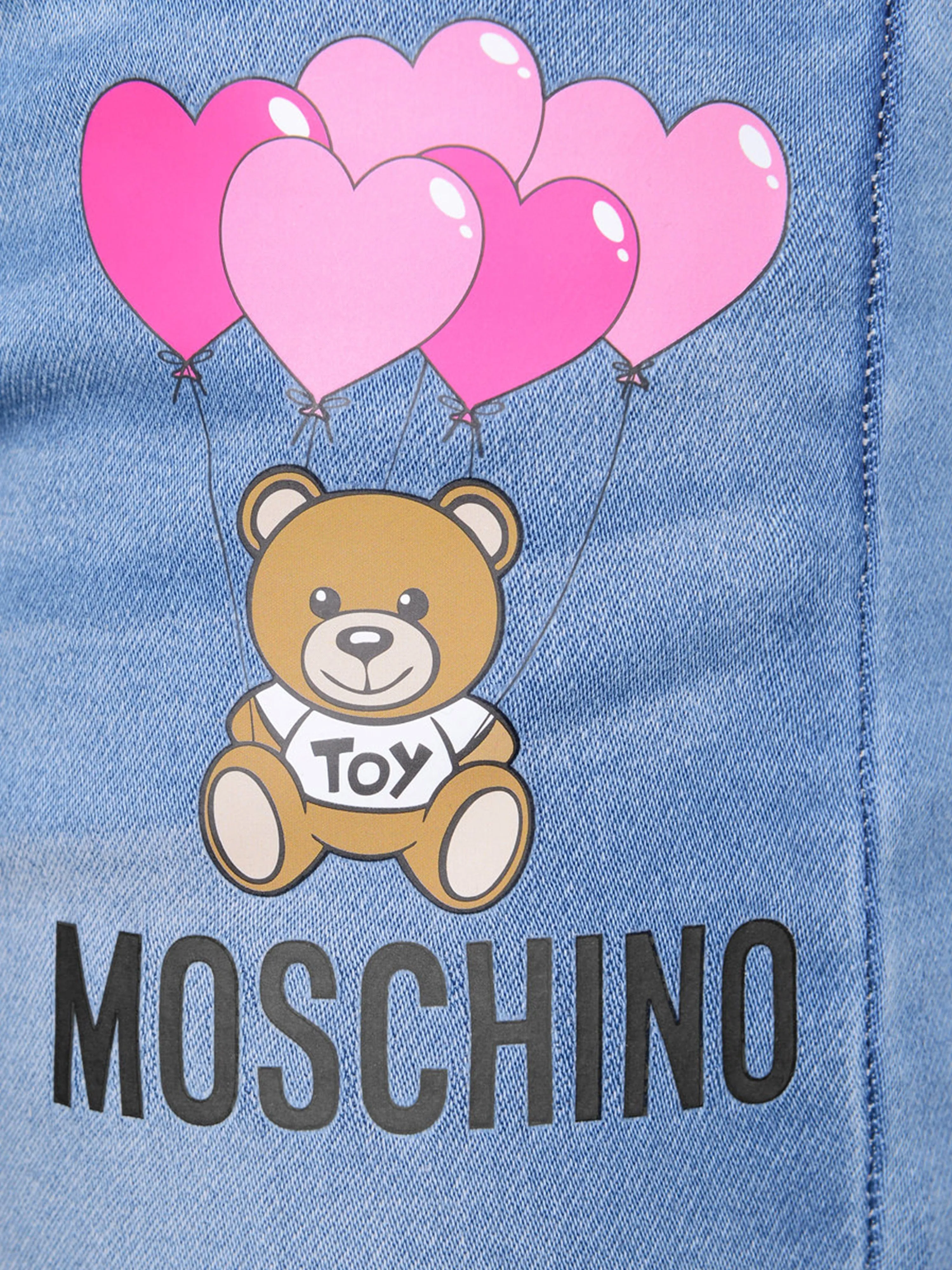 Moschino Girls Jeans - Denim Teddy Jeans