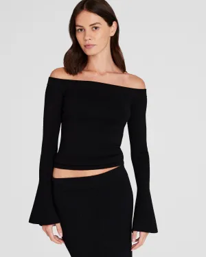 Off-The-Shoulder Rib Top