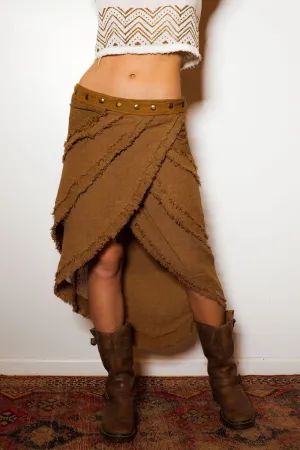 PALO SANTO SKIRT RMX TAN BROWN