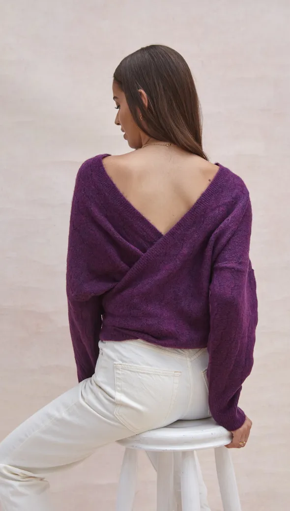 PIA CARDIGAN - FUCHSIA PURPLE