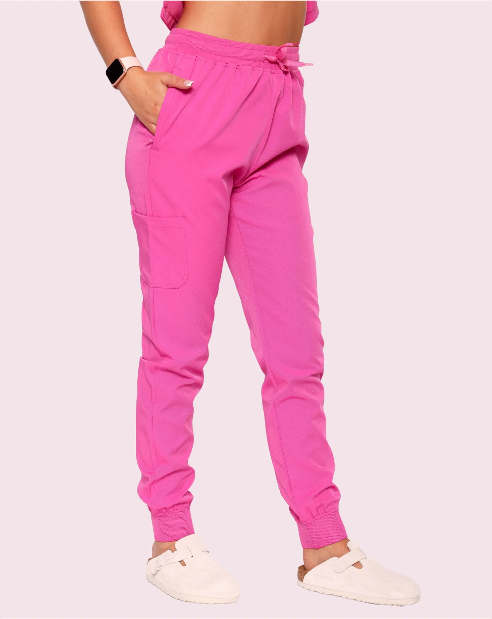 Purity Scrub Trousers - Hot PInk