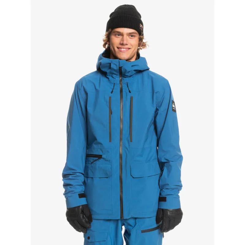 Quiksilver S Carlson Stretch Quest Jacket-Cobalt (BPCW)