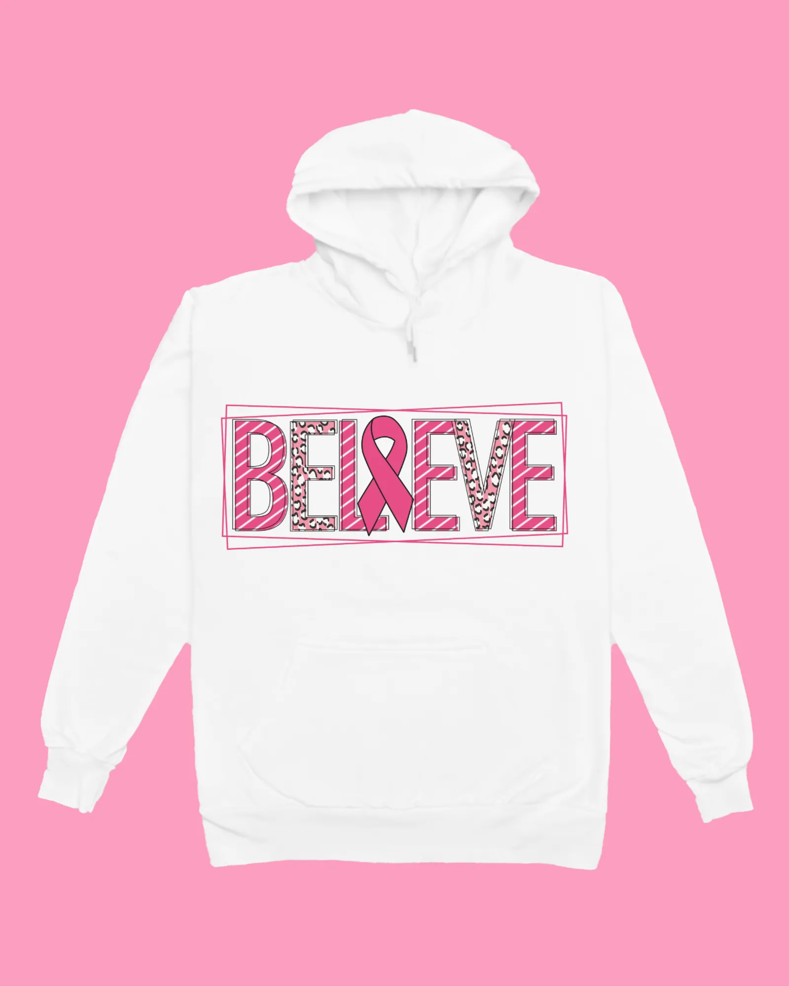 "Believe" - Breast Cancer Awareness Sweatshirt