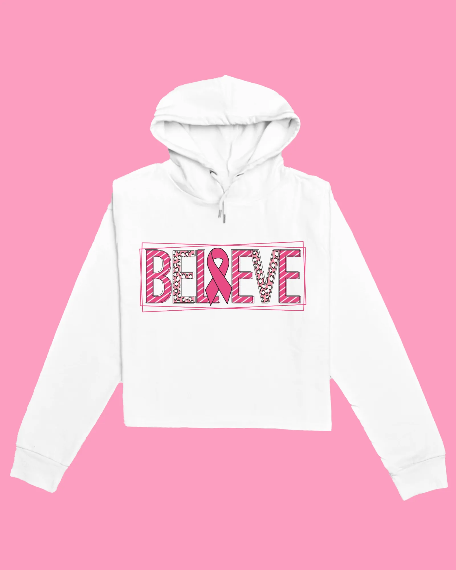 "Believe" - Breast Cancer Awareness Sweatshirt