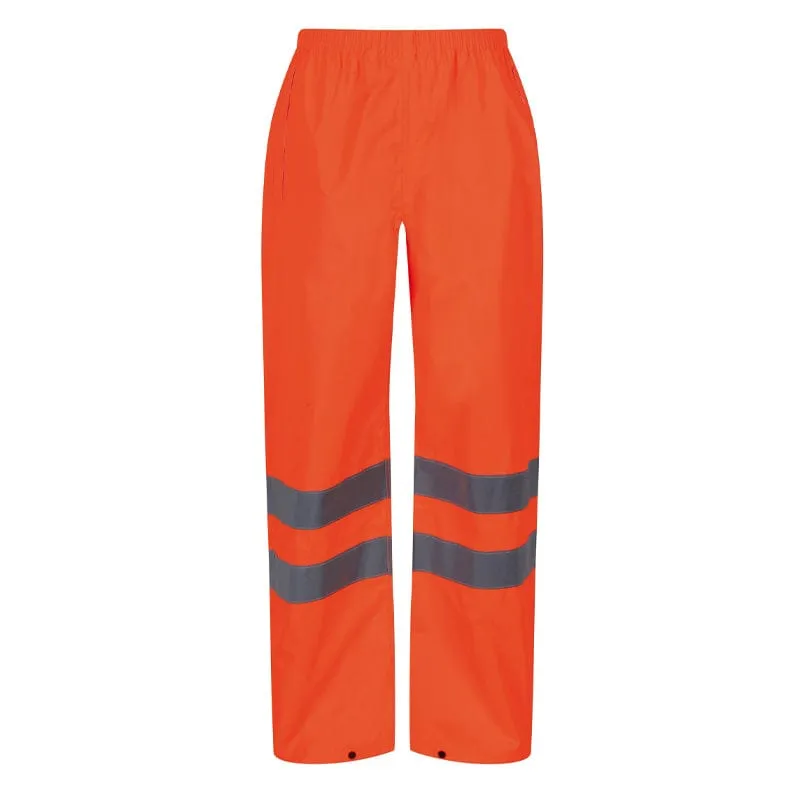 Regatta Hi-Vis Packaway Overtrousers TRW498