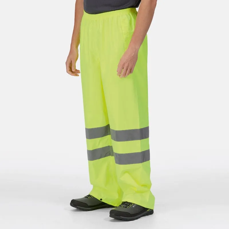 Regatta Hi-Vis Packaway Overtrousers TRW498