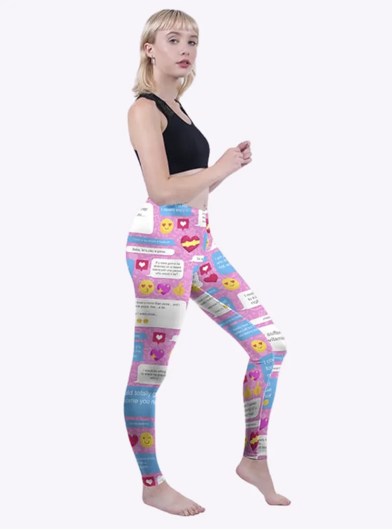 Regular Leggings (8-12 UK Size) - Flirty Messenger