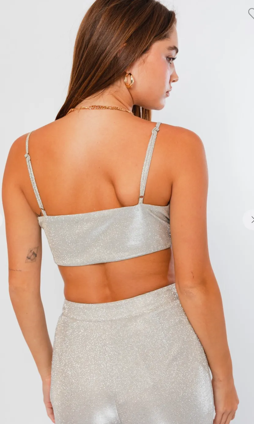 Shine Glitter Bralette Top