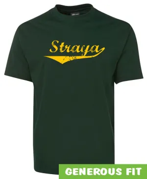 Straya Adults Aussie Sports Colours T-Shirt (Bottle Green)