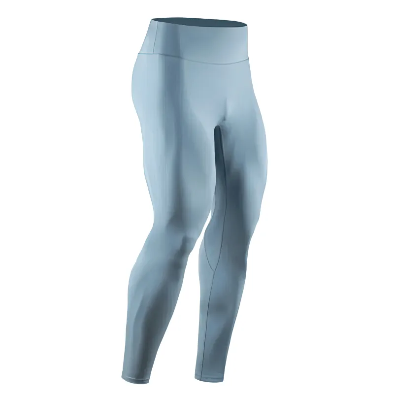 Tight Breathable Men's High Rise Workout Leggings - SF1571