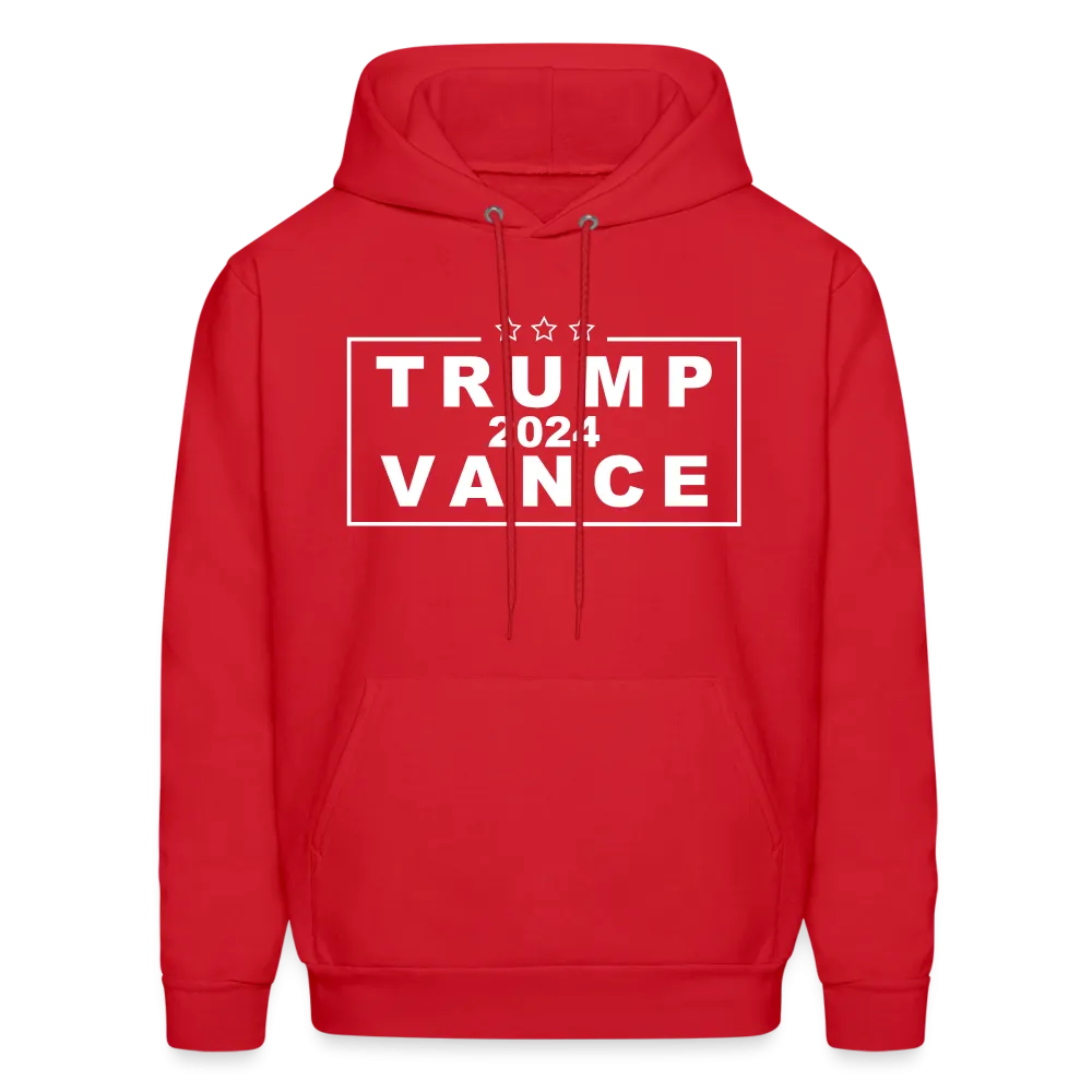 Trump Vance 2024 Hoodie (Red Republican Hoodie - White Letters)