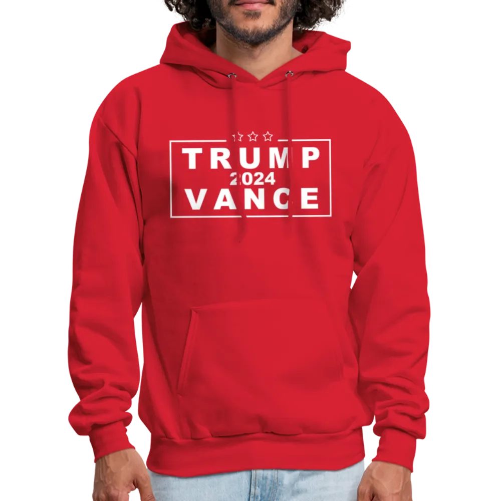 Trump Vance 2024 Hoodie (Red Republican Hoodie - White Letters)