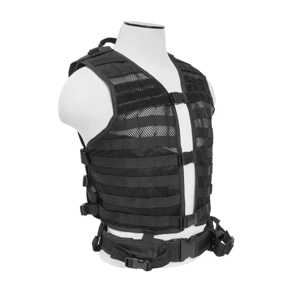 VISM Tactical MOLLE Vest w/ Hydration Pouch & Belt by NcSTAR