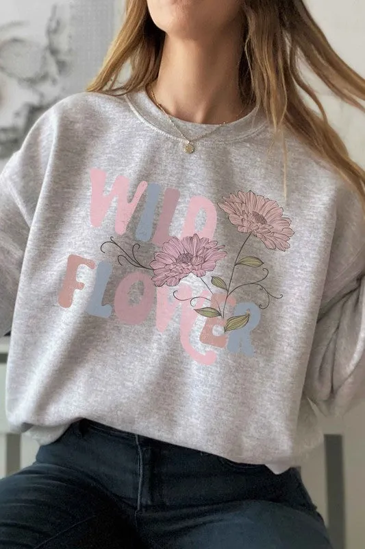 WILD FLOWER GRAPHIC SWEATSHIRT