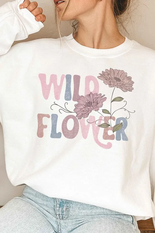 WILD FLOWER GRAPHIC SWEATSHIRT