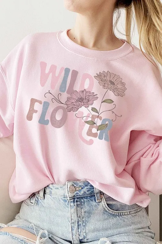 WILD FLOWER GRAPHIC SWEATSHIRT