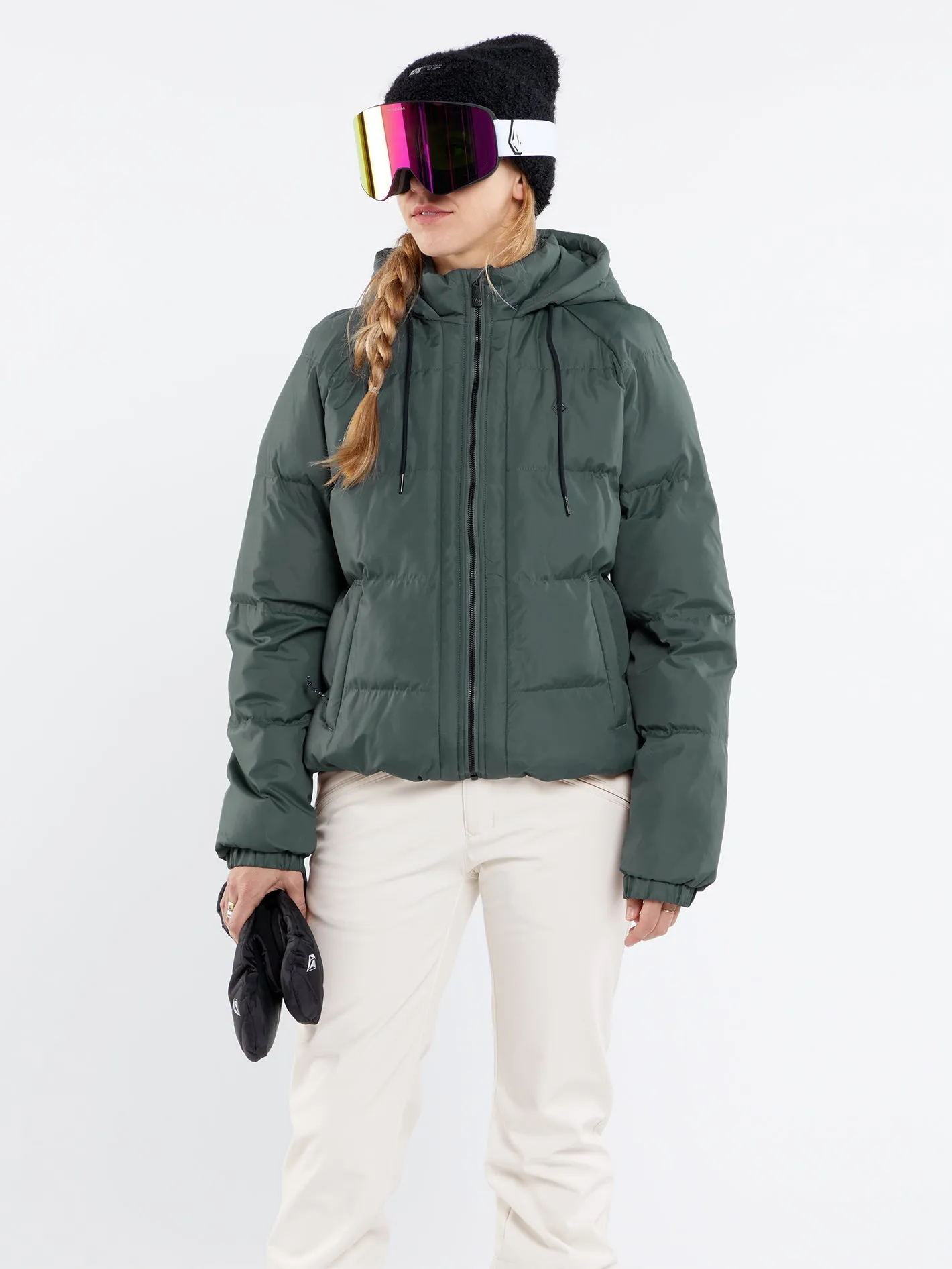 Womens Ithan Puff Jacket - Eucalyptus