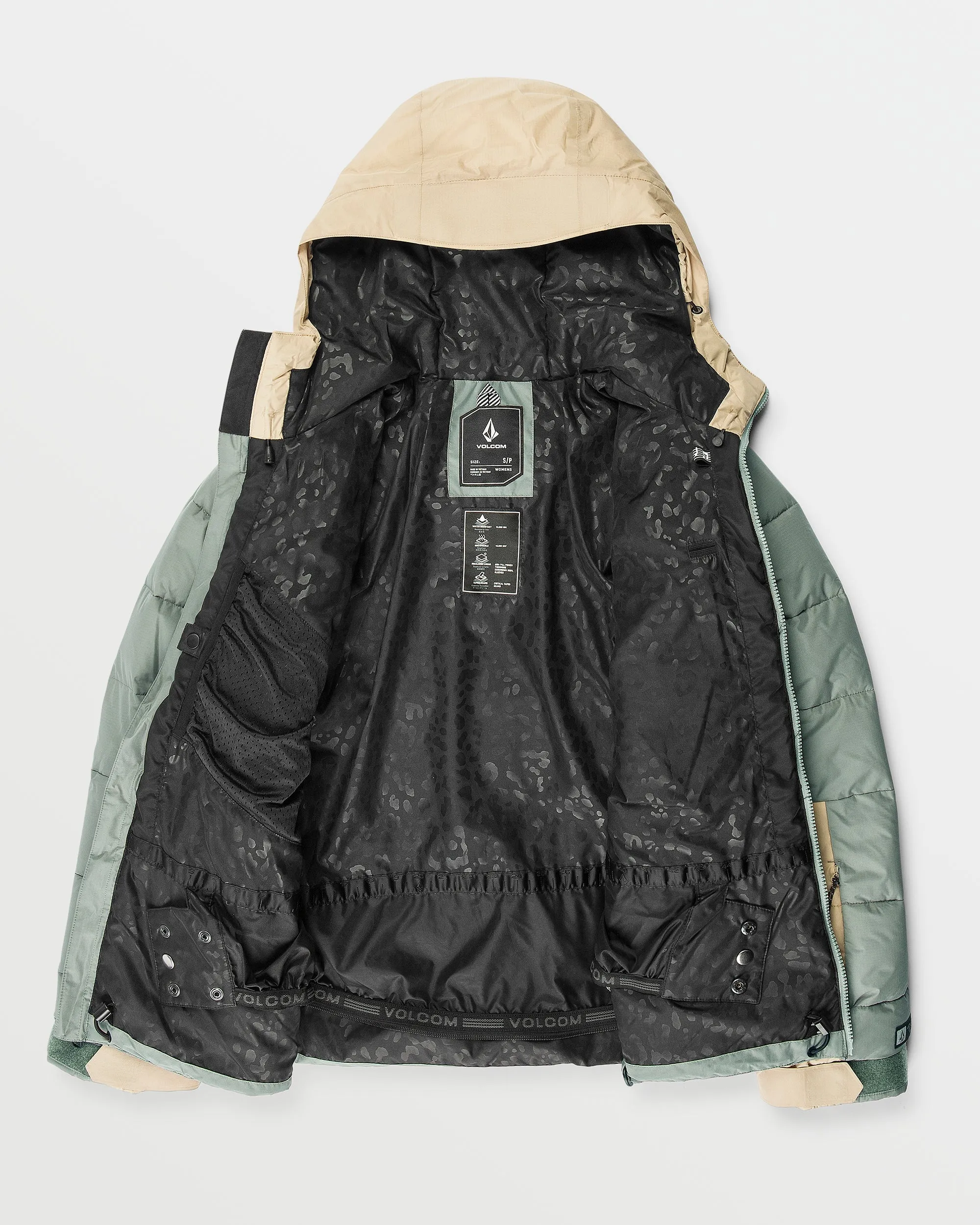 Womens Puffleup Jacket - Lichen Green